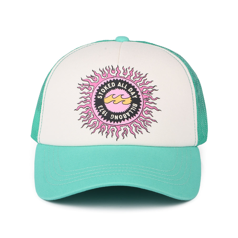 Billabong Aloha Forever Trucker Cap - Weiß-Aquamarinblau