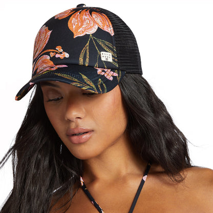 Billabong Heritage Mashup Trucker Cap Floral - Schwarz-Multi
