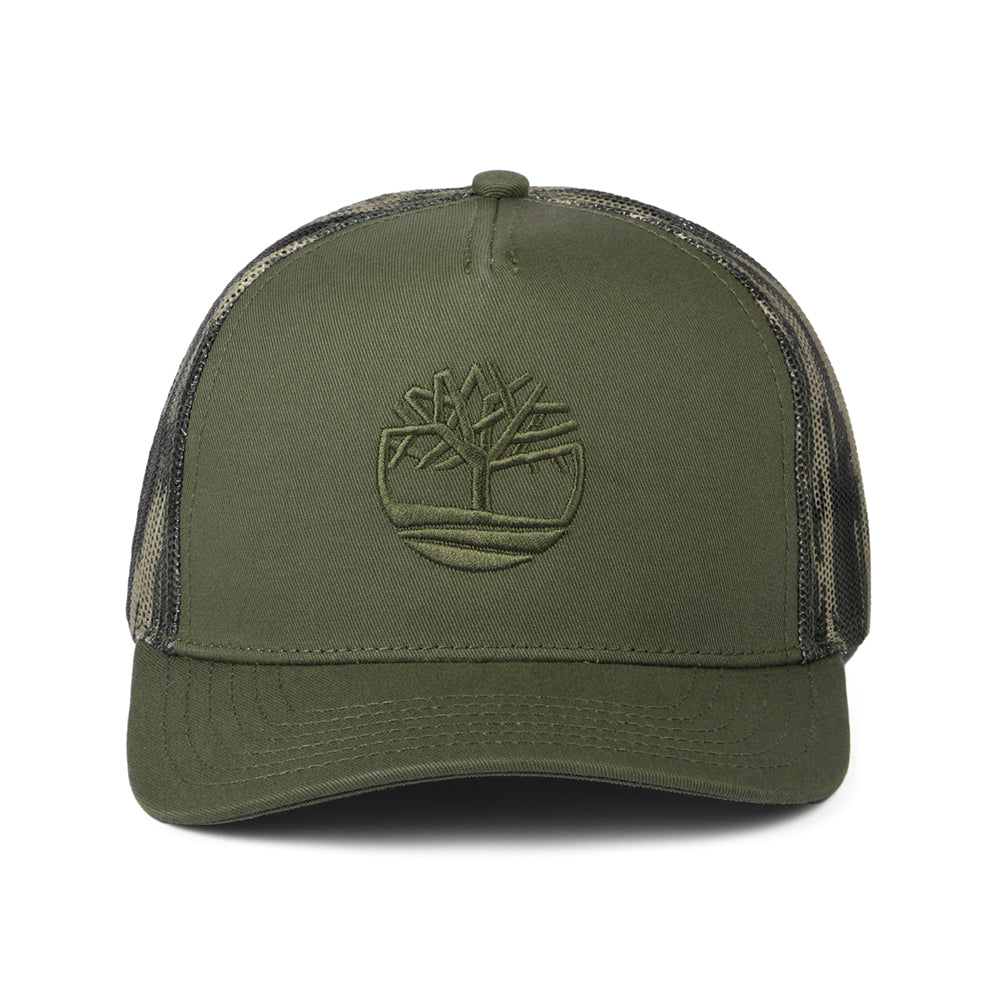 Timberland Printed Camouflage Mesh Trucker Cap - Olivgrün