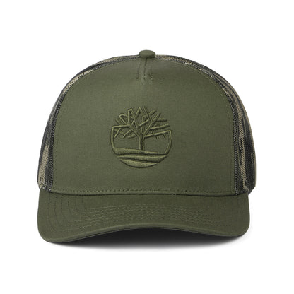 Timberland Printed Camouflage Mesh Trucker Cap - Olivgrün