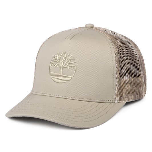 Timberland Printed Camouflage Mesh Trucker Cap - Beige