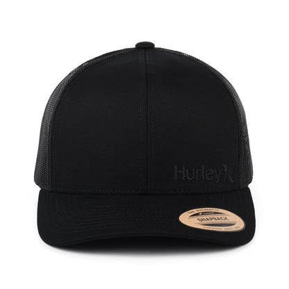 Hurley Corp Staple Trucker Cap - Schwarz auf Schwarz
