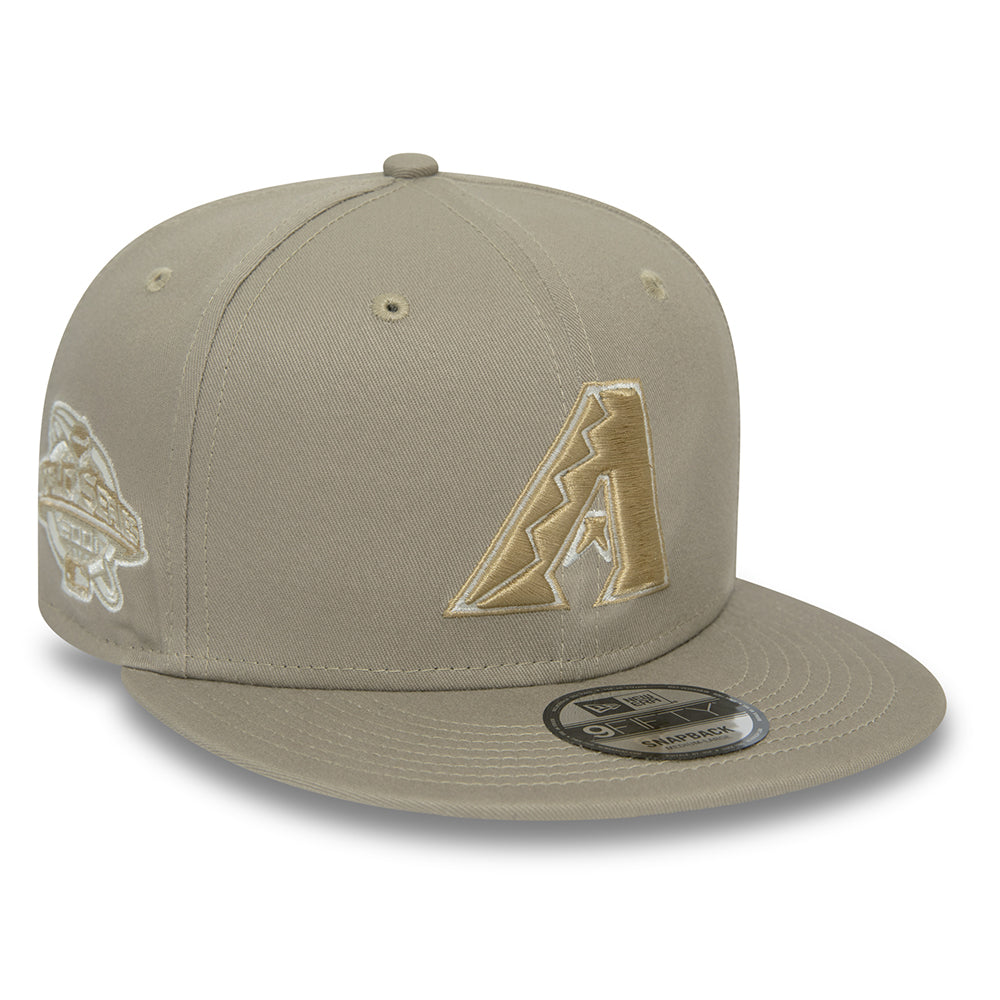 New Era 9FIFTY Arizona Diamondbacks Snapback Cap - MLB Patch - Aschbraun-Steingrau