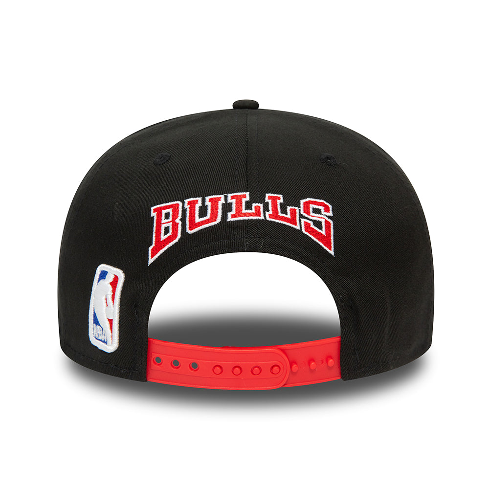New Era 9FIFTY Chicago Bulls Snapback Cap - NBA Rear Logo - Schwarz