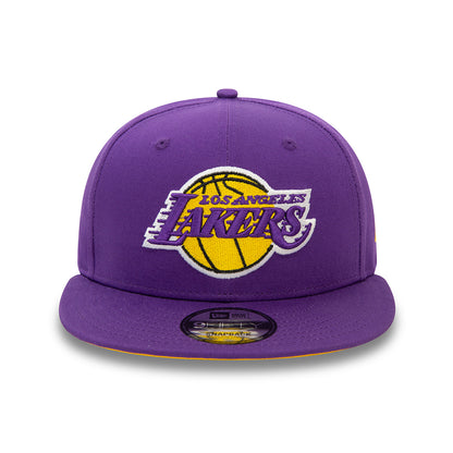 New Era 9FIFTY L.A. Lakers Snapback Cap - NBA Rear Logo - Lila