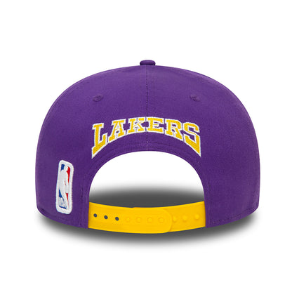 New Era 9FIFTY L.A. Lakers Snapback Cap - NBA Rear Logo - Lila