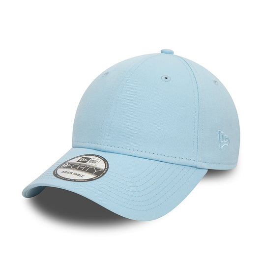 New Era 9FORTY Blank Baseball Cap aus Baumwolle - NE Essential - Eisblau