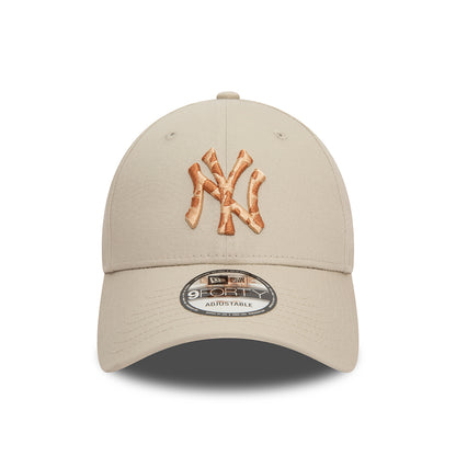 New Era 9FORTY New York Yankees Baseball Cap - MLB Giraffe Animal Infill - Steingrau