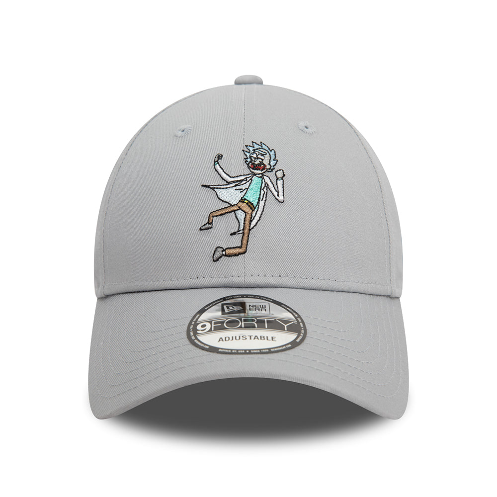 New Era 9FORTY Rick Sanchez Baseball Cap - Rick And Morty Character - Hellgrau