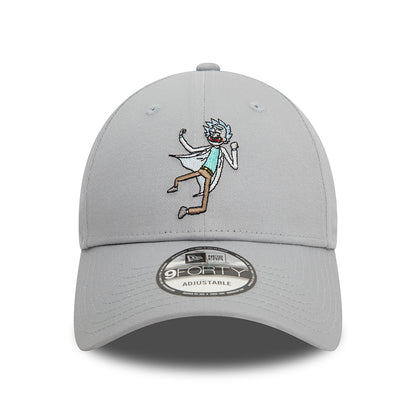 New Era 9FORTY Rick Sanchez Baseball Cap - Rick And Morty Character - Hellgrau