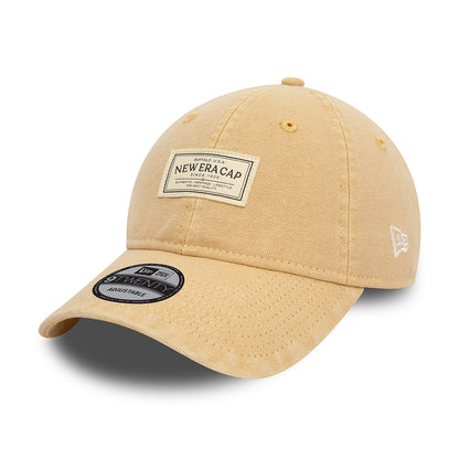 New Era 9TWENTY Baseball Cap aus Baumwolle - NE Canvas - Hellbeige