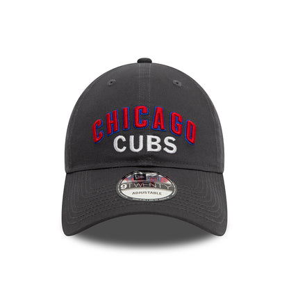 New Era 9TWENTY Chicago Cubs Baseball Cap - MLB Wordmark - Graphitgrau
