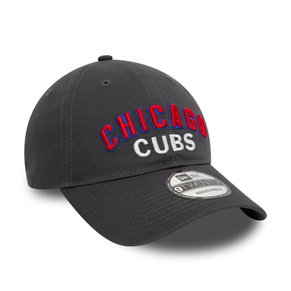 New Era 9TWENTY Chicago Cubs Baseball Cap - MLB Wordmark - Graphitgrau