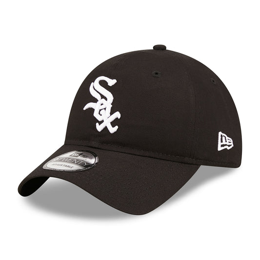 New Era 9TWENTY Chicago White Sox Baseball Cap - MLB League Essential II - Schwarz-Weiß