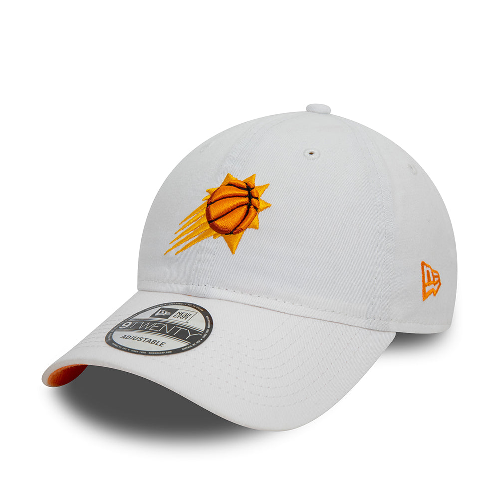 New Era 9TWENTY Phoenix Suns Baseball Cap - NBA Contrast Underbrim - Weiß-Orange