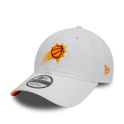 New Era 9TWENTY Phoenix Suns Baseball Cap - NBA Contrast Underbrim - Weiß-Orange