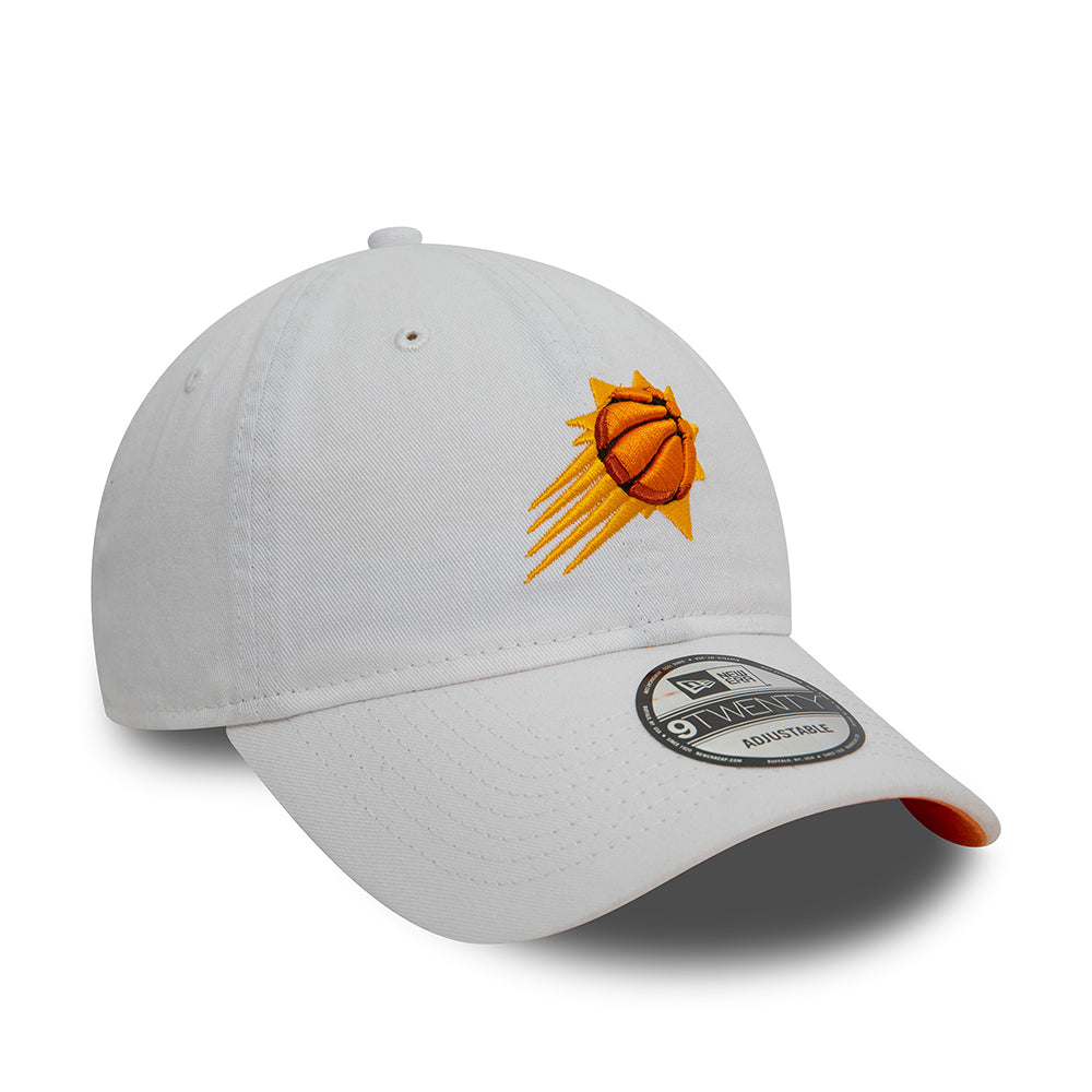 New Era 9TWENTY Phoenix Suns Baseball Cap - NBA Contrast Underbrim - Weiß-Orange