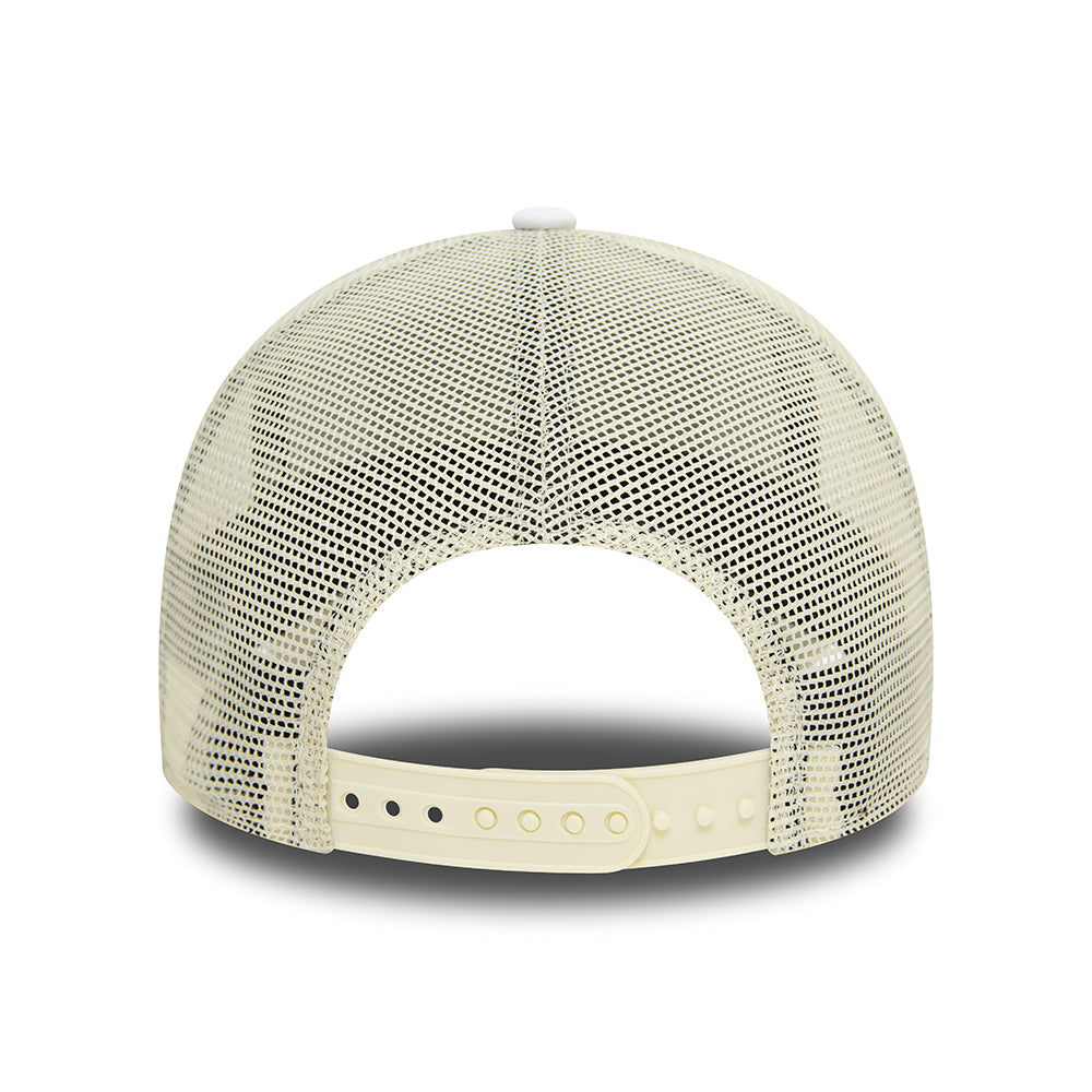 New Era A-Frame Saint-Tropez Trucker Cap - NE Summer - Weiß-Cremeweiß