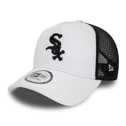 New Era A-Frame Chicago White Sox Trucker Cap - MLB League Essential II - Weiß-Schwarz