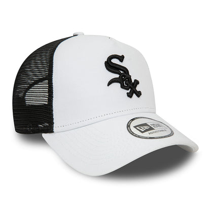 New Era A-Frame Chicago White Sox Trucker Cap - MLB League Essential II - Weiß-Schwarz