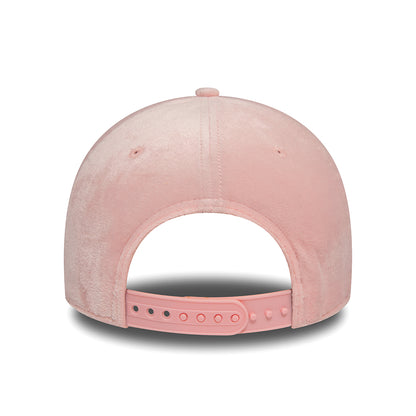 New Era Damen 9FORTY L.A. Dodgers Snapback Cap - MLB Velour - Hellrosa