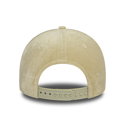 New Era Damen 9FORTY New York Yankees Snapback Cap - MLB Velour - Steingrau