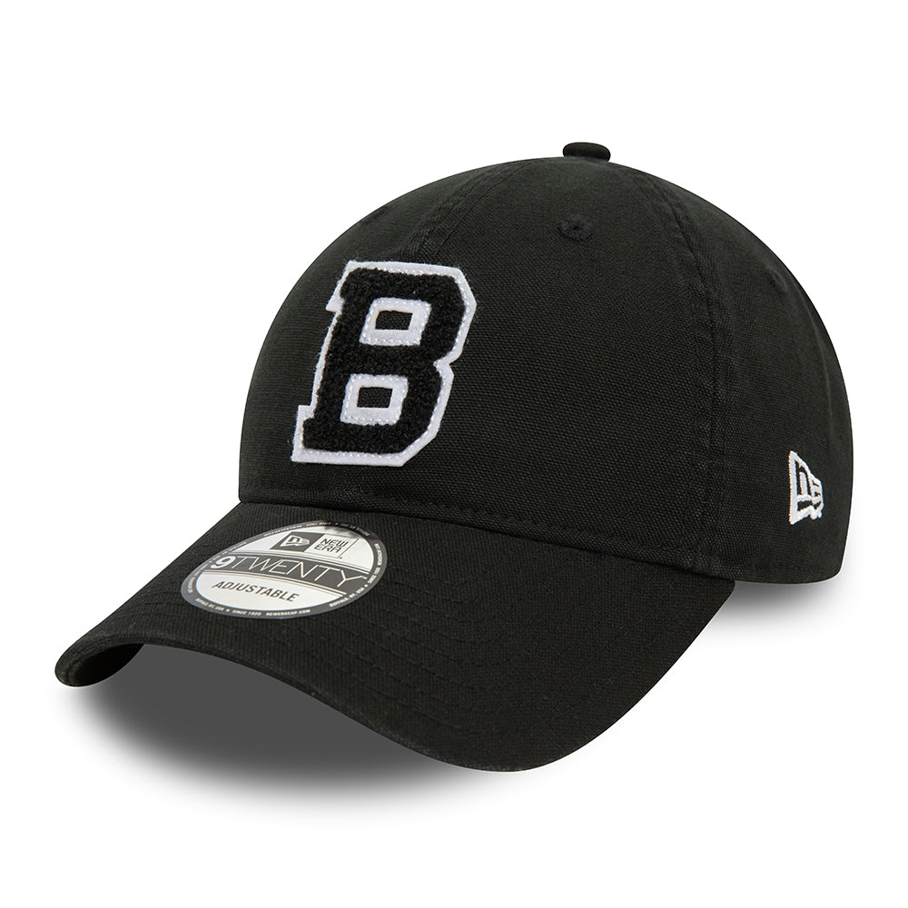 New Era 9TWENTY Brooklyn Dodgers Baseball Cap - MLB Varsity Cooperstown - Schwarz