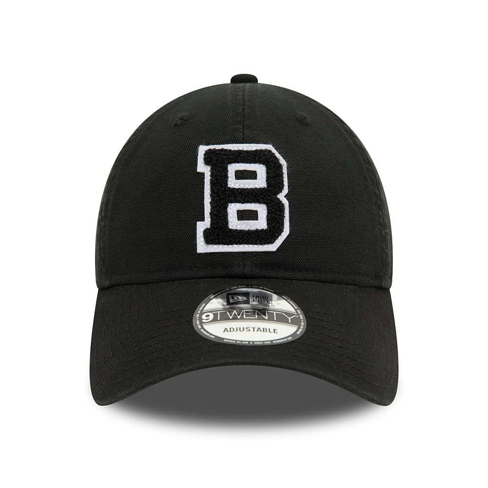 New Era 9TWENTY Brooklyn Dodgers Baseball Cap - MLB Varsity Cooperstown - Schwarz