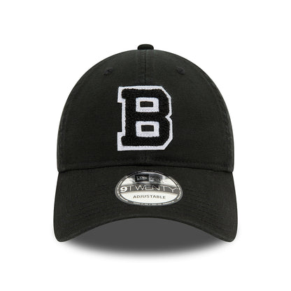 New Era 9TWENTY Brooklyn Dodgers Baseball Cap - MLB Varsity Cooperstown - Schwarz