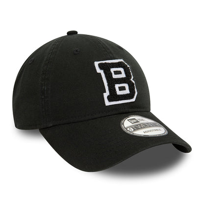 New Era 9TWENTY Brooklyn Dodgers Baseball Cap - MLB Varsity Cooperstown - Schwarz
