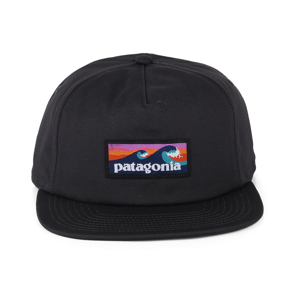 Patagonia Boardshort Label Funfarer Baseball Cap aus organischer Baumwolle - Tintenschwarz
