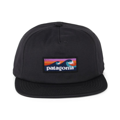 Patagonia Boardshort Label Funfarer Baseball Cap aus organischer Baumwolle - Tintenschwarz
