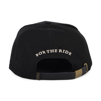 Triumph Motorcycles Straggler mit flachem Visier Baseball Cap aus Baumwolle - Schwarz