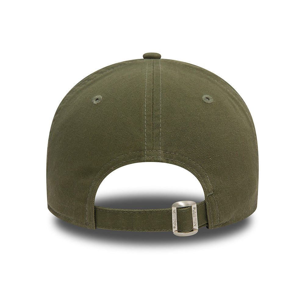 New Era 9FORTY New York Yankees Baseball Cap - MLB Washed - Olivgrün-Marineblau