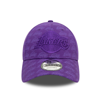 New Era 9FORTY L.A. Lakers Baseball Cap - NBA Monogram - Lila
