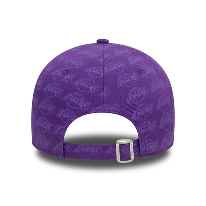 New Era 9FORTY L.A. Lakers Baseball Cap - NBA Monogram - Lila