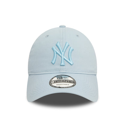 New Era 9TWENTY New York Yankees Baseball Cap - MLB League Casual - Baby Blau