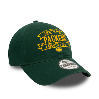 New Era 9TWENTY Green Bay Packers Baseball Cap - NFL Retro - Dunkelgrün