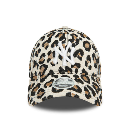 New Era 9FORTY New York Yankees Baseball Cap - MLB AOP Leopard - Beige