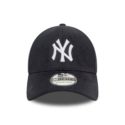 New Era 39THIRTY New York Yankees Baseball Cap - MLB Faux Suede - Marineblau-Weiß