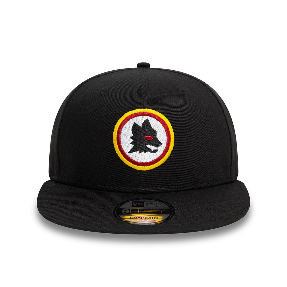 New Era 9FIFTY AS Roma Snapback Cap - Lupetto - Schwarz
