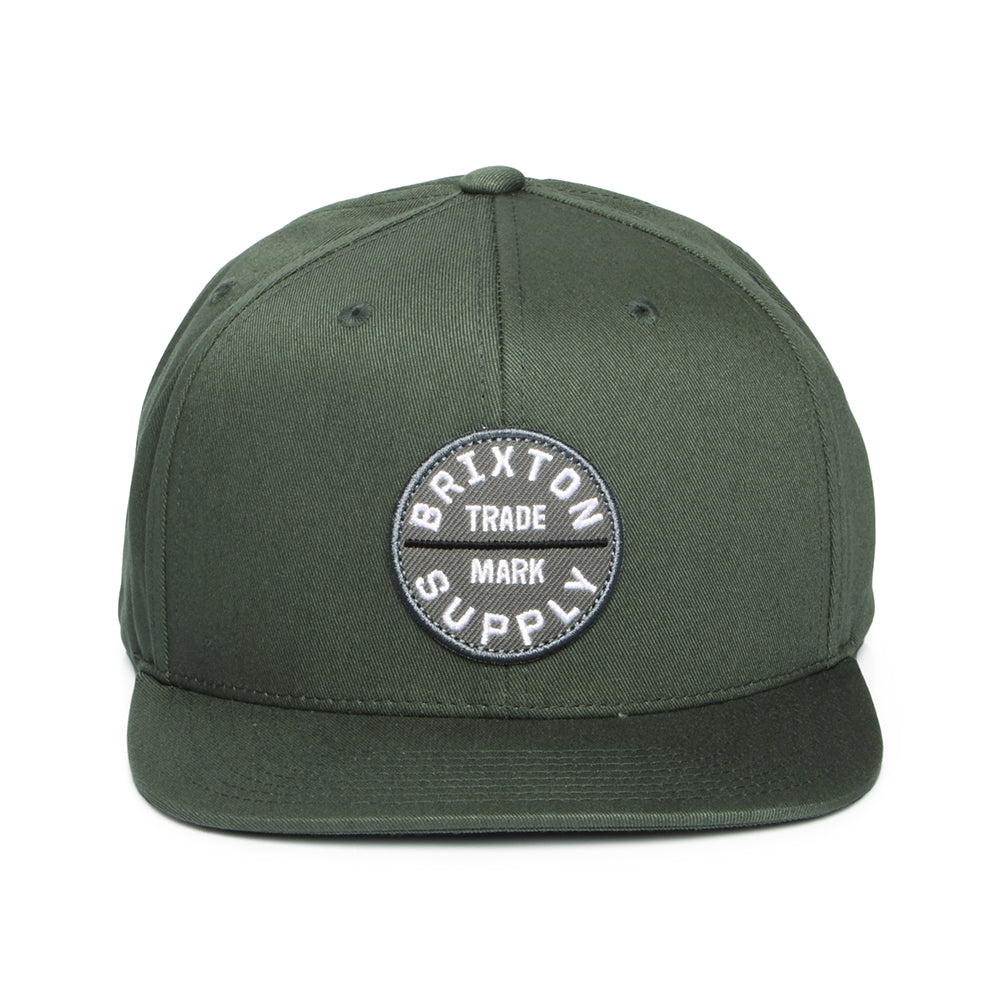 Brixton Oath III Snapback Cap aus Baumwolle - Dunkles Vetiver