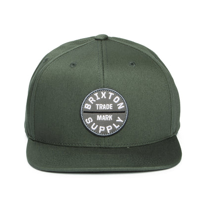 Brixton Oath III Snapback Cap aus Baumwolle - Dunkles Vetiver