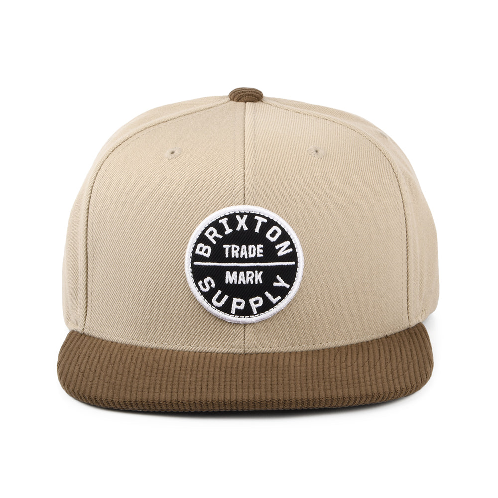 Brixton Oath III Snapback Cap - Khaki-Sepiabraun