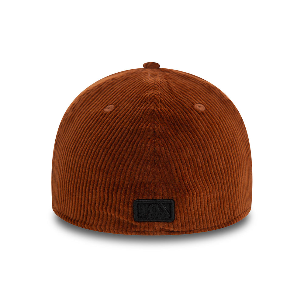 New Era 39THIRTY New York Yankees Baseball Cap - MLB Cord II - Braun-Schwarz