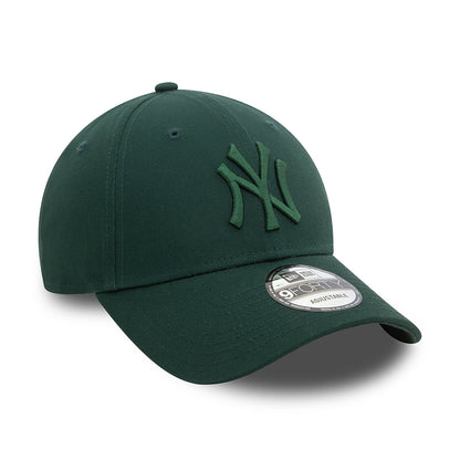 New Era 9FORTY New York Yankees Baseball Cap - MLB League Essential II - Dunkelgrün
