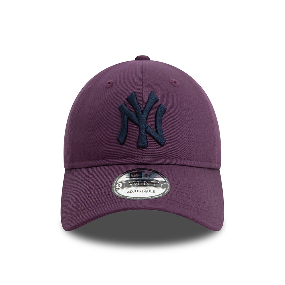 New Era 9TWENTY New York Yankees Baseball Cap - MLB League Casual - Zwetschge-Marineblau