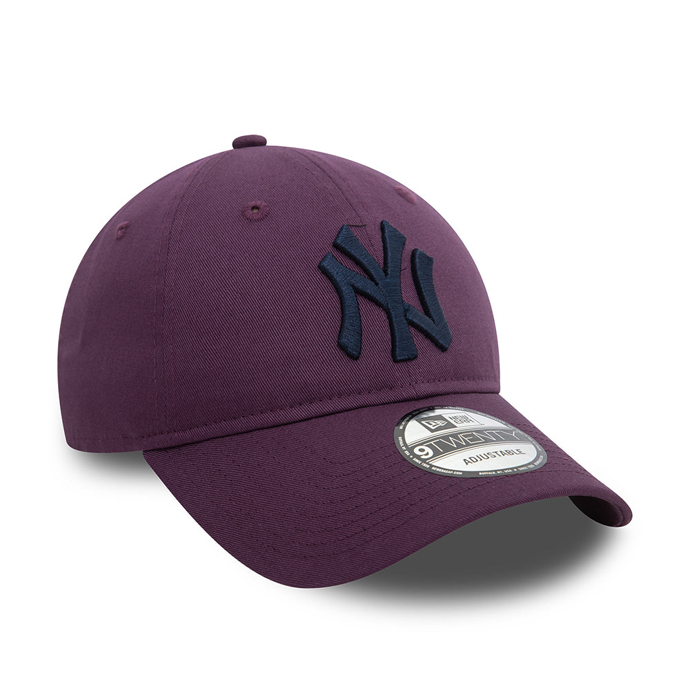 New Era 9TWENTY New York Yankees Baseball Cap - MLB League Casual - Zwetschge-Marineblau