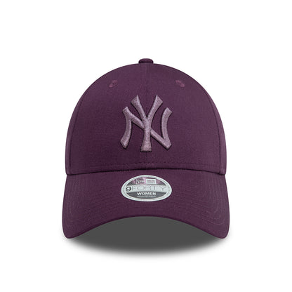 New Era Damen 9FORTY New York Yankees Baseball Cap - MLB Metallic - Zwetschge