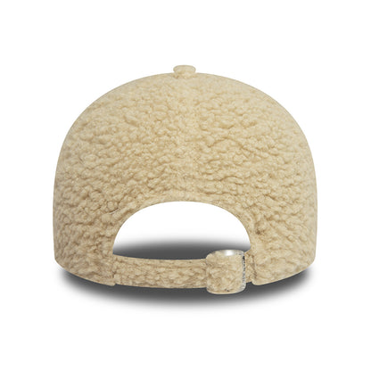 New Era Damen 9FORTY New York Yankees Baseball Cap - MLB Borg - Steingrau-Weiß